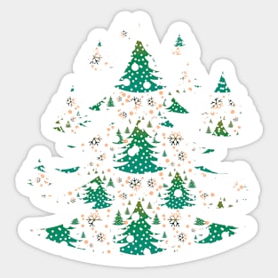 Christmas Wallpaper Green Sticker